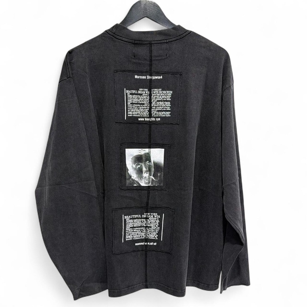 Enfants Riches Déprimés Patchwork Graphic Long Sleeve T-Shirt